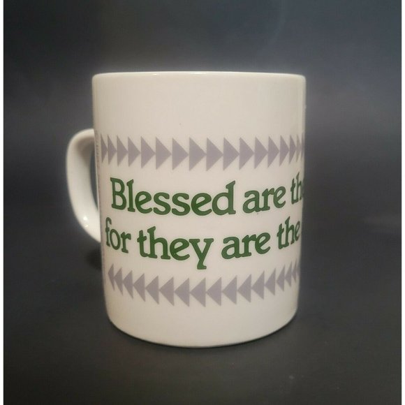 VTG Blessed are the Quilters Coffee Mug Crafting Sewing Collectors cup 1987 - Picture 1 of 8